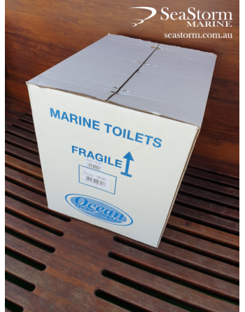 12V Deluxe Bidet Marine Hydrovacuum Toilet - Ocean Technologies