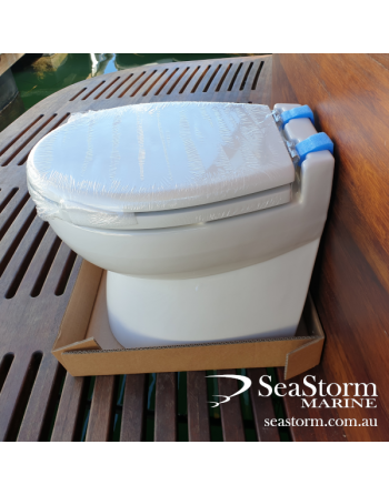 12V Deluxe Bidet Marine Hydrovacuum Toilet - Ocean Technologies