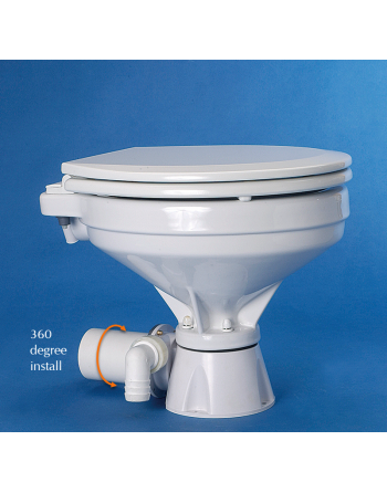 12V Silent Comfort Marine Hydrovacuum Toilet - Ocean Technologies