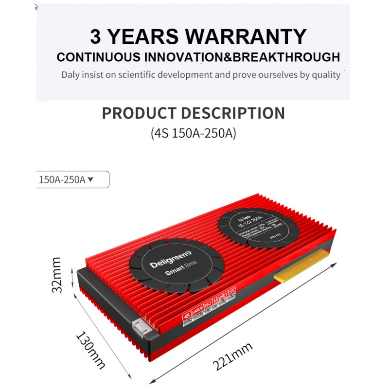 Daly - Deligreen BMS - control and protect your LiFePO4 pack Daly - Deligreen BMS - control and protect your LiFePO4 pack