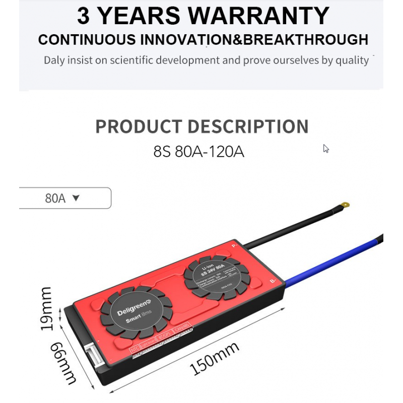 Daly - Deligreen BMS - control and protect your LiFePO4 pack